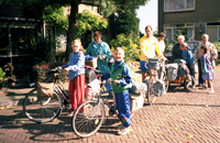 voor het eerst op de fiets